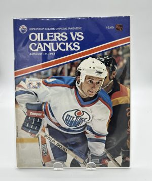 Edmonton Oilers Official Magazine Program January 19 1983 VS. Canucks